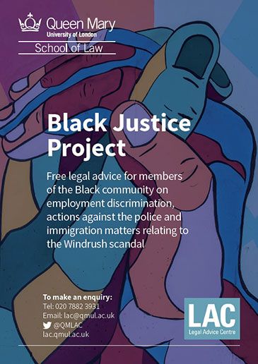 Black justice project poster